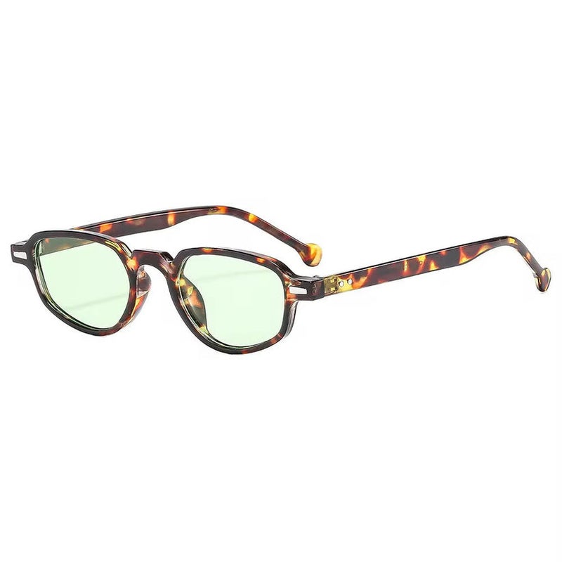 Nexo Green Full Rim Rectangle Sunglasses